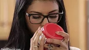 Stepsister interacts with group of friends in oral session