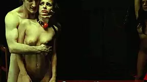 Big tits hardcore bondage in garage 😈