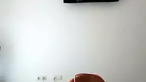 Hot bare-breasted milf in action