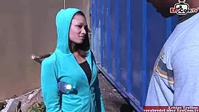 skinny brunette 18yo girl with small 18+ tits enjoy the huge black cock