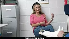 Thief Fucked by Officer, Squirts in Lingerie