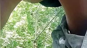 I was masturbating in the river, unaware of the voyeur watching my cumshot