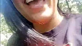 I was masturbating in the river, unaware of the voyeur watching my cumshot