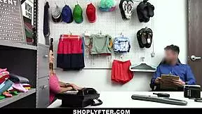 Thief Fucked by Officer, Squirts in Lingerie