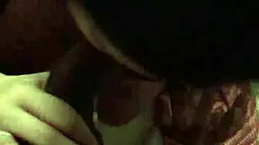 young slut giving interracial blowjob in the dorm 😏