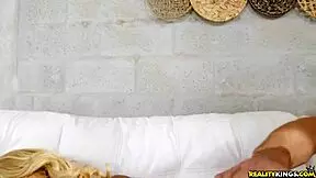 Yo, check out Nikki Woods, this hot Latina, diving into muff on 8th Street!