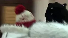 teeny brunette babe masturbates ass while fingering lesbian oral