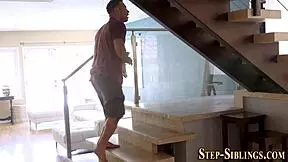 Horny stepsister rides dick 😈