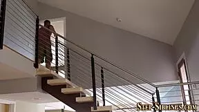 Horny stepsister rides dick 😈