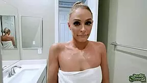 husband fucking his hot wife and stepdaughter in blonde teen threesome