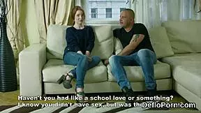 Innocent girl spreads her tight slit and gets deflorated hard!