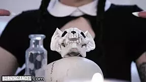 Burning Angel Marley Brinx summons huge cock, rips fishnets for quickie