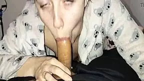 Choking Hard On That Thick Cock Until Tears Flow!