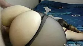 Big Ass Ripped Pantyhose Hardcore Fuck, Riding in Fetish Nylon.