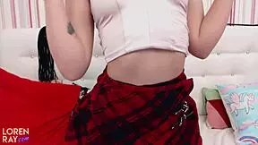 Perfect Body Teen 18+ Stretches ASS with Big Dildo and Butt Plug Play