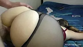 Big Ass Ripped Pantyhose Hardcore Fuck, Riding in Fetish Nylon.