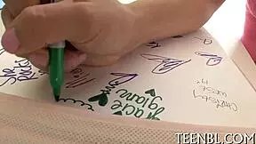 arousing cunt playing with hardcore teen 18+ slut amateurs sucking rough pussy cum fucking