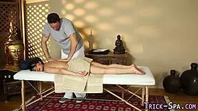 i spied on petite tattooed brunette getting massaged and banged with blowjob