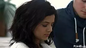 teen with tiny frame and tight holes craves big hardcore anal action