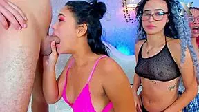 Who’s next to suck this big cock among best friends?