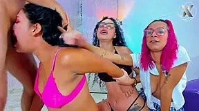 Who’s next to suck this big cock among best friends?