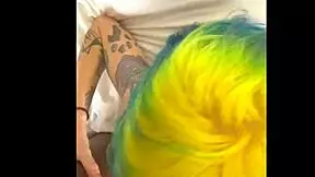 Skinny Girl Performs Oral Act in Interracial Scene