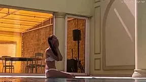 Stefanie Moon And Vyvan Hill Underwater Lesbian Pool Fun