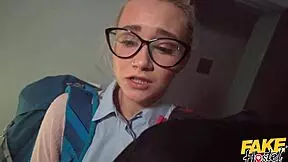 I-I got super wet riding that massive cock in the fake hostel dorm, oh god the orgasm!