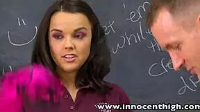 Dillion Harper In Classroom Uniform With Firm Tits And Tan Lines.