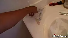 Denice K Sucks On Hard Cock In Lingerie