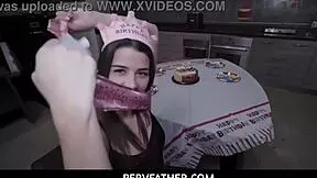 Dirty Talking Kylie Rocket Deepthroats Her Stepdaddy Charles Dera's Fat Cock