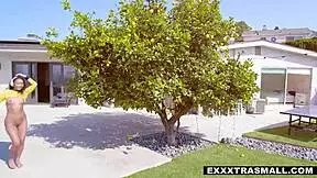 sarah lace and michael swayze have an interracial cum session in the bedroom