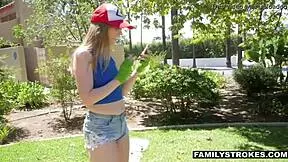 Rare 18yo stepsis in bold cosplay