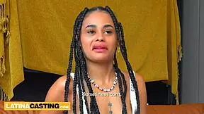 Latina casting session where an 18-year-old hood girl begs for a job.