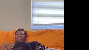 Hot ebony teen 18+ sucks and rides bbc with wet pussy