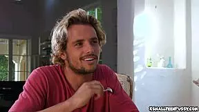 adriana chechik, a brunette with small 18+ tits, gets squirting action from a big cock