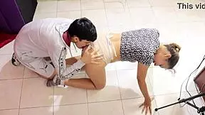 my big-ass stepsister asks for exercise help and i fuck her anal