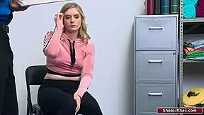 teen working student fucked for stealing, blonde face fucking oral office lingerie amateurs