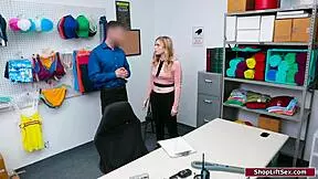 teen working student fucked for stealing, blonde face fucking oral office lingerie amateurs