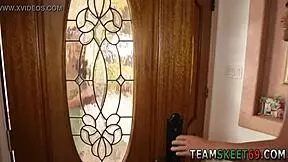 Naughty babysitter performs oral on teen