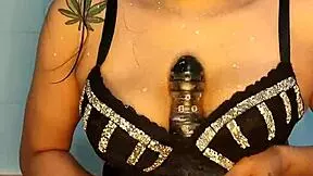 i changed his cock for a big dildo and swallowed it all