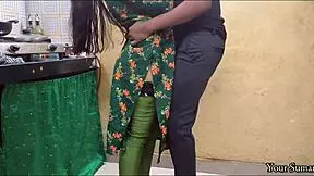 OMG! POV Jija Ji Caught Saali Watching Porn in Kitchen!