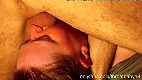 19-Year-Old Teen Gets Quick Throat Fuck With Facial Cum Play And Swallow