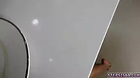 hot tattooed redhead teen 18+ joins family competition game with blowjob contest