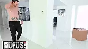 Summer Brooks says, 'Don't break me while I ride that huge cock'