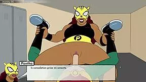 Watch Blackfire get cummed on in 18titans part 12?