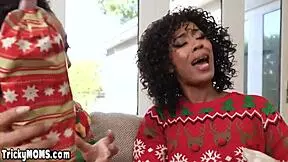 Ebony Milf and Black Teen 18+ Fucking a Huge White Dick