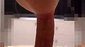 Cum-filled mouth from big dick fuck