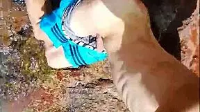 We went for a mountain hike with Estefii, a charming woman, and saw her playful side.