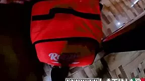 Abby Montano's lucky delivery boy